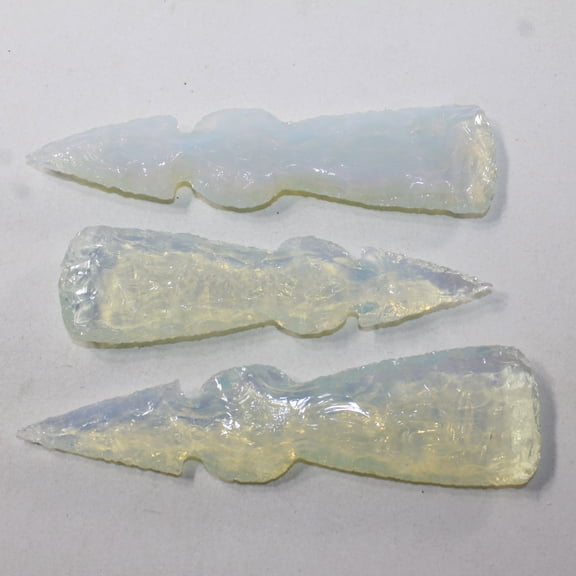 3 Opalite Ornamental Tomahawk Heads #6329 Ax Axe Hatchet