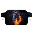 thumbnail image 6 of FOR U DESIGNS Horse Flame Print All-Weather Car Windshield Cover for Ice and Snow, Windshield Protector for Car Suv Auto Winter Ice Sunshade Protector, 55.9 x 37.7 Inches, 6 of 6