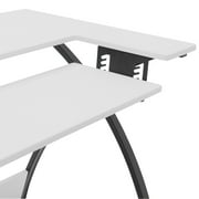 Sew Ready Comet Sewing Table Folding Top Adjustable Platfomr Black/White