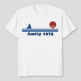 thumbnail image 3 of Amity 1975 Sunset - Sailboat Sunrise Summer Ocean Vacation T-Shirt Men's And Women's Graphic Tee 100% Cotton by TBun, Full Sizes S-5XL, 3 of 5