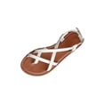 thumbnail image 3 of BRGZLK Strappy Sandals For Women Adjustable Casual Versatile Oversized Fisherman Open Toe Slingback Gladiator Sandals For Beach, 3 of 7