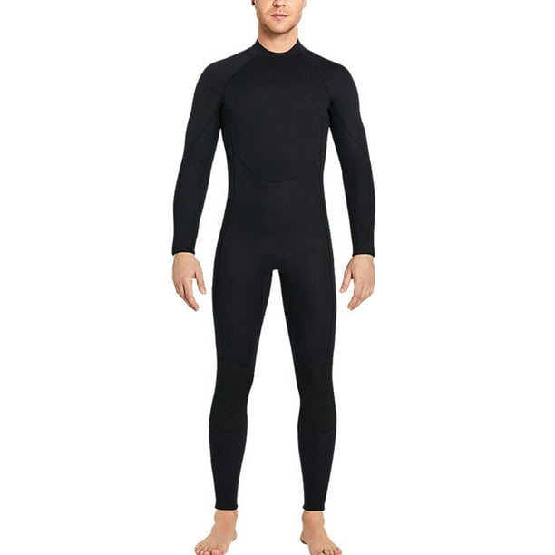 Diving Suits Warm Wetsuit One-piece Tight Elastic Comfortable Spear Fishing  Equipment Neoprene Underwater Accessory Professional Men Black M 