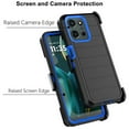 thumbnail image 6 of For Motorola Moto G 5G 2025 Case,Takfox Holster Phone Case with Built-in Screen Protector Swivel Belt Clip [3 Layers] Heavy Duty Full Body Protection Shockproof Kickstand Cover- Black/Blue, 6 of 10