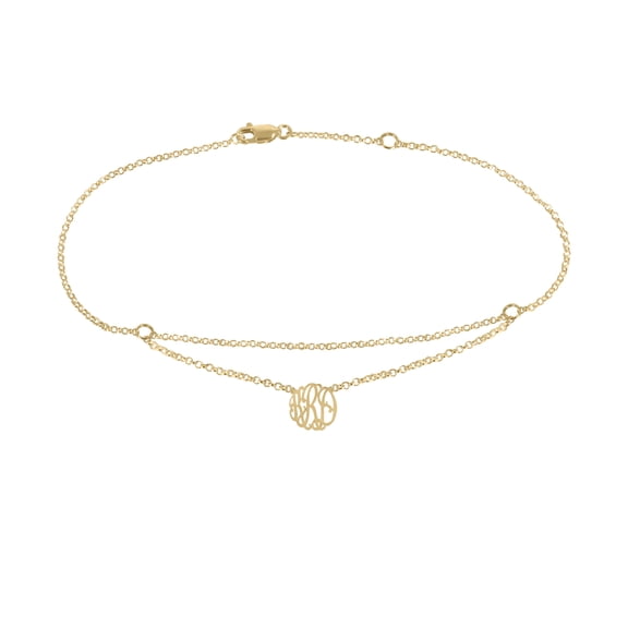 Personalzied Floating Monogram Anklet
