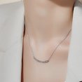 thumbnail image 4 of Chaîne de Clavicule Courbée Zircon Smile Choker, 4 of 5