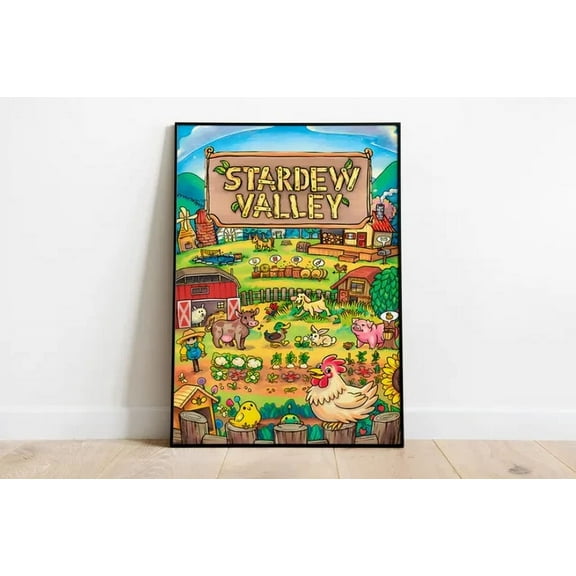 Stardew Valley Poster Print Gaming Poster Room Decor Wall Decor NO FRAMED POSTER, Home Decor, Vintage Art Print, Haging Poster, Cute Birthday Gift, Wall Art