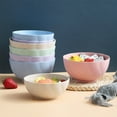 thumbnail image 3 of dajkiuy 5Pcs Cereal Bowls, Plastic Bowls Reusable Kitchen Bowls for Cereal, Snack, Soup, Salad and Rice, Microwave and Dishwasher Safe, 3 of 5