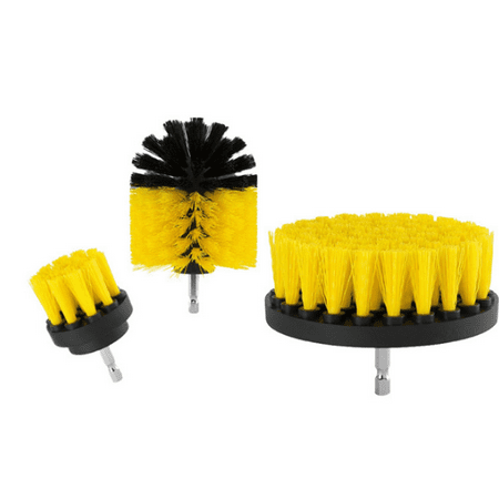 

Electric drill brush 3 pieces Frosting brush Drill bit accessory kit Electric scrubber cleaning kit Power scrubber