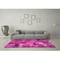 thumbnail image 3 of Ahgly Company Indoor Square Patchwork Pink Transitional Area Rugs, 7' Square, 3 of 4