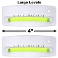 thumbnail image 3 of 2-Pack Bubble Graduated Scale Levels Trailer Leveler Large (White), 3 of 3
