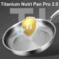 thumbnail image 2 of Titanium Hammered Pan Pro, Siraat Pure Titanium Pan Hammered Pattern Dishwasher-Friendly, Pure Titaniums Fry Pans, Compatible With All Cooktops, 2 of 9