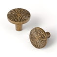 thumbnail image 2 of QUTETN 6pcs, Vintage Cabinet Handles, Antique Brass Drawer Knobs, Wardrobe Handles, Kitchen Hardware, Made Of Zinc Alloy Material, Suitable For Cabinets, Wardrobes, And Drawers, 2 of 4