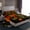 Orange Black, variant on Homewish Retro Country Floral Twin Sheet Sets,Natural Botanical Twin Fitted Sheet,Orange Black Flat Sheet For Men Women,Microfiber Bedroom Decor,3-Piece