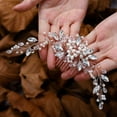 thumbnail image 1 of Accesorios Nupciales Para El Cabello, Aleación Elegante Multiusos Peine Para El Cabello Con Perlas De Cristal Hermoso Exquisito Flexible Para Bodas Para Ceremonias De Premiación ANGGREK  Otros, 1 of 6