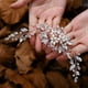 thumbnail image 1 of Peineta para el cabello de novia con perlas de cristal, peineta para el cabello de novia con perlas de cristal, accesorios multifuncionales para el cabello de novia, 1 of 7