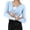 Light Blue, variant on Women's Modern Dance Practice Wrap Top Long Sleeve Ballet Flower Shawl Figure Versatile Tunic Blouse, M, Black