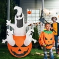 thumbnail image 3 of Fantasma inflable gigante de 5,9 pies para decoración de patio de Halloween (estándar australiano) Tmvgtek Para estrenar, 3 of 6
