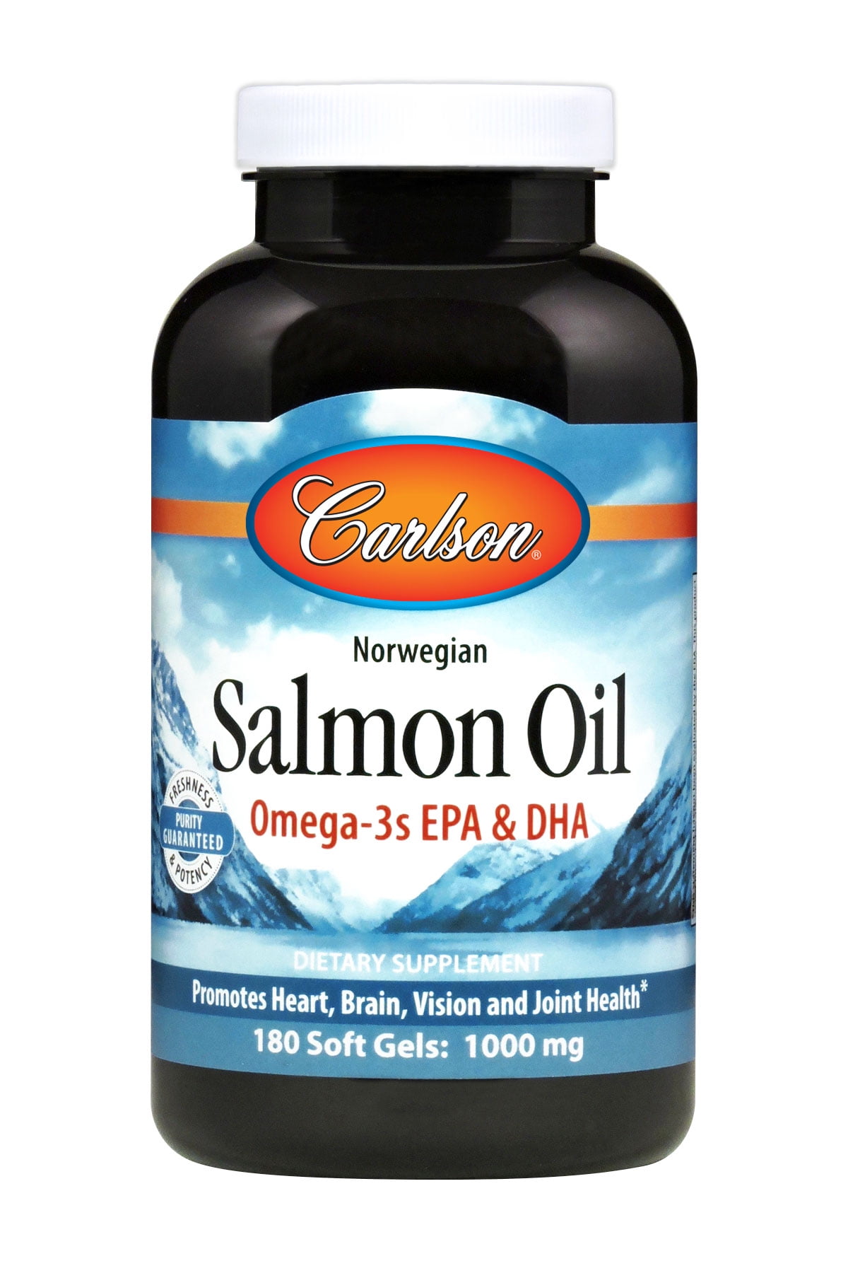 Carlson Norwegian Salmon Oil Softgels, 1000 Mg, 180 Ct - Walmart.com ...