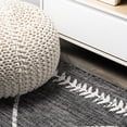 thumbnail image 6 of JONATHAN Y SANTA MONICA 2 x 8 Runner Rug, Derya Tribal Diamond Trellis - Black/Ivory, SMB129E-28, 6 of 10