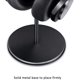 thumbnail image 5 of Soporte para auriculares, soporte para auriculares de madera de nogal y aluminio, soporte para auriculares para juegos de nogal natural con base sólida y pesada para todos los tamaños de auriculares, 5 of 7