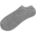 thumbnail image 3 of SERISIMPLE Women No Show Thin Bamboo Ankle Sock Soft Breathable Socks 5 Pairs (Grey, Large), 3 of 7
