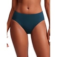 thumbnail image 1 of Bombacha de Bikini CRZ YOGA de Cintura Media con Cobertura Completa Azul XS, 1 of 5
