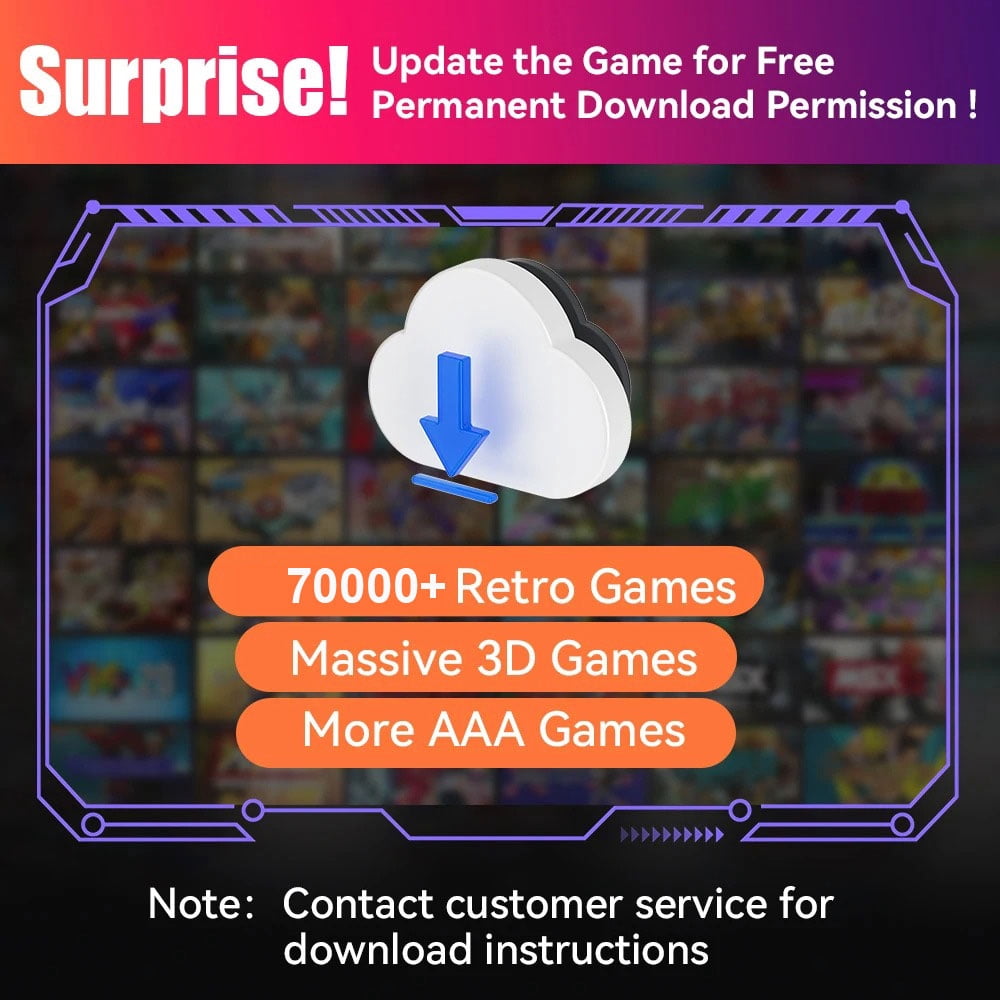 X5 Retro Game Console 500GB Built-in 70000+ Classic Games 4K HD Output 60+ Emulators for Xbox Wii PS2 N64 SEGA Dreamcast & More