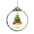 thumbnail image 6 of Christmas Ornaments Crystal Hanging, Christmas Tree Glass Ornament Hanging Craft Collectibles for Home Party Gifts Elegant Glass Merry Christmas Round Holiday Decor 2 Inch, 6 of 6