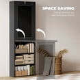 thumbnail image 4 of HOMCOM Convertible Desk with Blackboard & Shelf Multi-Function Table, Black, 4 of 10