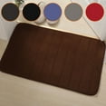 thumbnail image 4 of Plush 40x60 Memory Foam Bath Mat with Non Slip Bottom Bathroom Rug Set, 4 of 9
