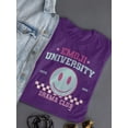 thumbnail image 3 of Emoji University Drama Club - Retro Smile Emoji Women's T-shirt, 3 of 4