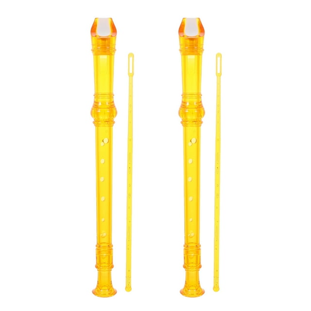 Miangastore Instrument à Flûte Débutant en Résine 2 Pcs 12.8x1.2in