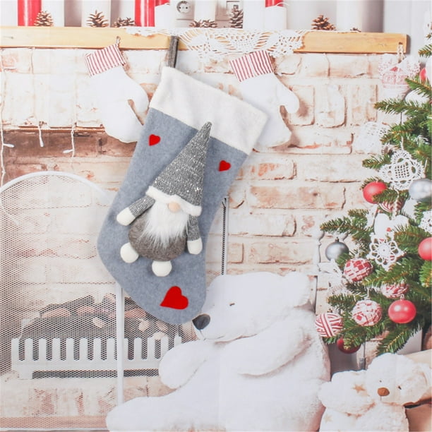 Adornos navideños, adornos navideños, regalos navideños, calcetines navideños de moda, bolsa de regalo, patrón navideño, decoración navideña, bolsa de regalos, calcetines decorativos