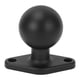 thumbnail image 2 of Brazo De Zócalo De Bola De 1,5 Pulgadas, Placa De Montaje De Bola De Mecanizado CNC De Grado Marino Antivibración De aleación De Aluminio Integrada Para Barcos Kayaks, 2 of 7