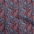thumbnail image 1 of oneOone Cotton Silk Maroon Fabric Leaves Craft Projects Decor Fabric Printed By The Yard 42 Inch Wide, 1 of 6