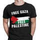 thumbnail image 2 of Camiseta básica Color sólido cuello redondo fin ocupación israelí ropa para niños y adultos, 2 of 9