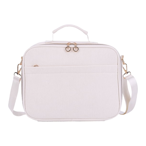 Estuche para Funda Bíblica Bolso Tote Bíblico Mujer Tela Con Correa El Hombro (Pana Beige)