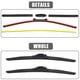 thumbnail image 5 of Auto Delantero Parabrisas Limpiaparabrisas Hojas Kit para Gancho Brazo Superior Pellizco Candado 22"+22" Unique Bargains limpiaparabrisas, 5 of 6