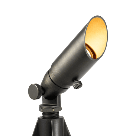 Gardenreet 12V Brass Outdoor Landscape SpotlightS LED Low Voltage Landscape Lighting Uplights(Antique Bronze) for Yard, Garden, Patio, Walls, Trees Without MR8 Bulb
