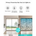 thumbnail image 4 of Window Privacy Film Blue Ocean Stained Glass Window Film Decorative Sun Block Window Cover Summer Water Ripple Sea Waves Texture Window Clings Static Adhesive Sticker for Bathroom 29.5"x78.7", 4 of 7