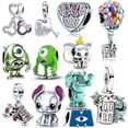 thumbnail image 2 of Pandora Hello Accesorios de plata de ley 925 para mujer, abalorios originales de Disney, monster, zapatos, dijes compatibles con Pandora 925, pulsera artesanal, 2 of 4