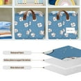 thumbnail image 4 of Yayeee Foldable Storage Basket for Shelves with Handles Set of 2 Waterproof Cloth Bins, Baseballs Pattern, 4 of 7