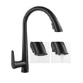 thumbnail image 4 of 360° Swivel High Arc Pull-Out Kitchen Faucet with Dual Spray Modes (Stream/Spray), Single Handle, Ceramic Valve Core, Solid Copper Construction, 23.62-inch Extended Hose, Hot & Cold Water Adjustable,, 4 of 6