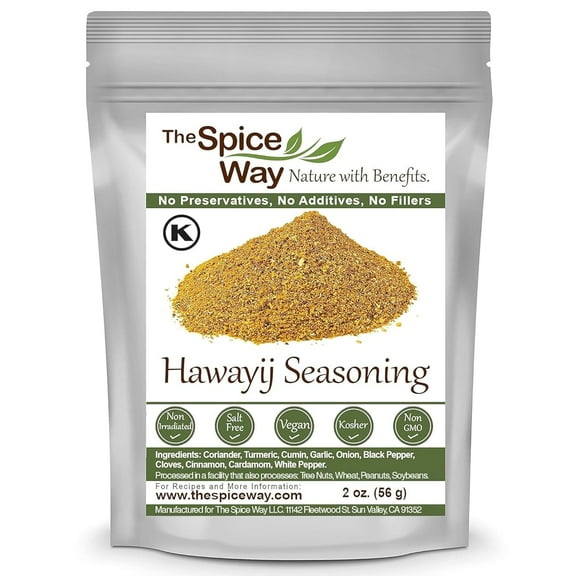 The Spice Way Hawayij Seasoning - Traditional Middle Eastern Spices for Soup and More (hawaj, hawaij) - 2 oz.