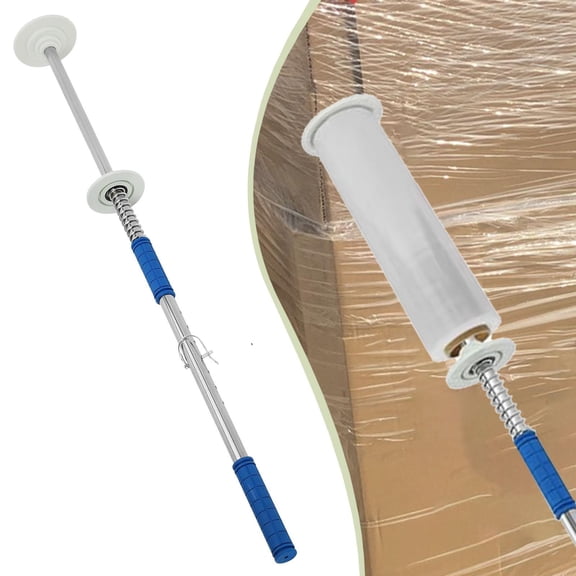 Dispensador de Envoltura Elástica Portarrollos para Palets Máquina de Embalaje Manual Ajustable Acero Inoxidable Fácil de Operar Adecuado para Almacen