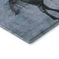 thumbnail image 3 of Addison Rugs Mayfield Premium Machine Washable Transitional Animal Denim Round Rug, 8' X 8' Machine Washable Transitional Animal Denim Oversized Sherpa Throw Blanket, 3 of 6