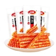 thumbnail image 1 of Spicy Strips - Spicy Gluten Latiao, Chinese Special Casual Snack Food, Made From Wheat/Chili/Spice, Low Sugar and Low Calories, Best Vegan, 78g (Pack of 2), 1 of 5