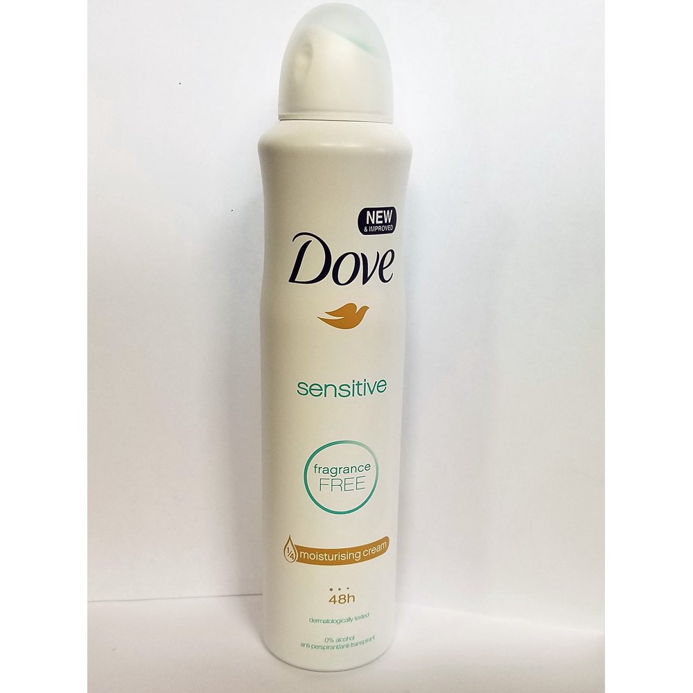 Dove Sensitive Skin Dry Antiperspirant Deodorant 250 Ml Spray (Pack Of