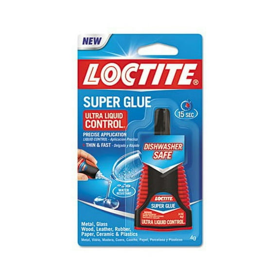Ultra Liquid Control Super Glue 0.14 oz, Dries Clear