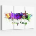 thumbnail image 1 of Design Art Hong Kong Skyline Canvas Print, 1 of 3